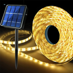 1 Roll 300 LED/16. 4Ft Solar Strip Lights Remote Light