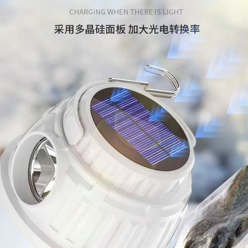 太陽能露營燈夜市擺攤照明停電應急燈充電超長續航戶外帳篷燈掛燈