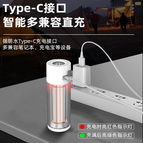 新款多功能露營燈 Tpye-C充電磁吸工作燈 戶外營地燈野營燈帳篷燈