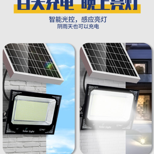 太陽能戶外燈2025新款路燈農村家用庭院燈超亮室外防水院子照明燈