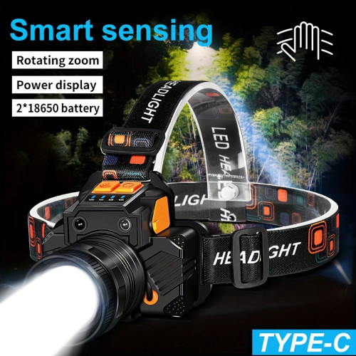 B 29986 Gesture-controlled LED Headlamp 手勢感應頭燈新款