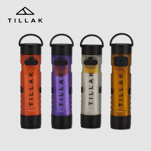 Tillak迷你口袋帽夾燈 戶外露營氛圍led長續航救災應急手電燈照明
