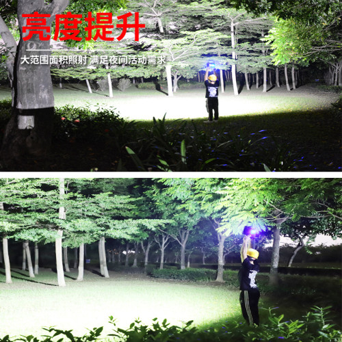 LED強光充電投光燈戶外應急燈工地停電照明露營擺地攤手提家用燈