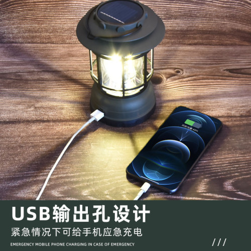 戶外露營續航充電照明超長營地野營可充電帳篷氛圍馬燈掛式