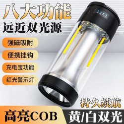 新款戶外露營燈 Type-C應急燈多功能帳篷氛圍燈充電LED強光野營燈