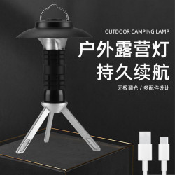 戶外燈塔露營燈野營燈LED多功能營地氛圍燈帳篷燈戶外應急手電筒