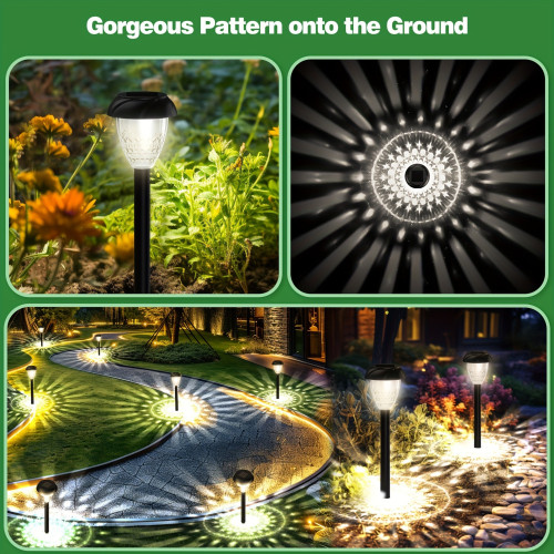 10PCS Solar Pathway Lights for Yard & Garden – Ultra