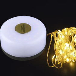 露營燈七彩串線燈照明手電筒LED磁吸充電戶外氛圍野營帳篷燈