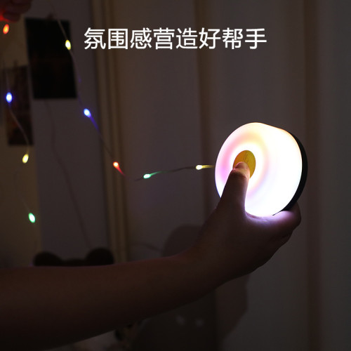 露營燈七彩串線燈照明手電筒LED磁吸充電戶外氛圍野營帳篷燈