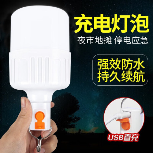 沃爾森XQ9地攤燈充電戶外燈照明應急掛燈家用露營充電燈泡應急燈