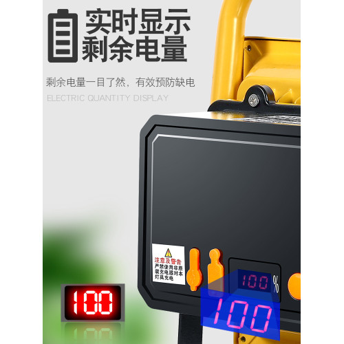 充電投光燈led家用應急照明停電工地戶外籃球擺攤手提超亮露營燈