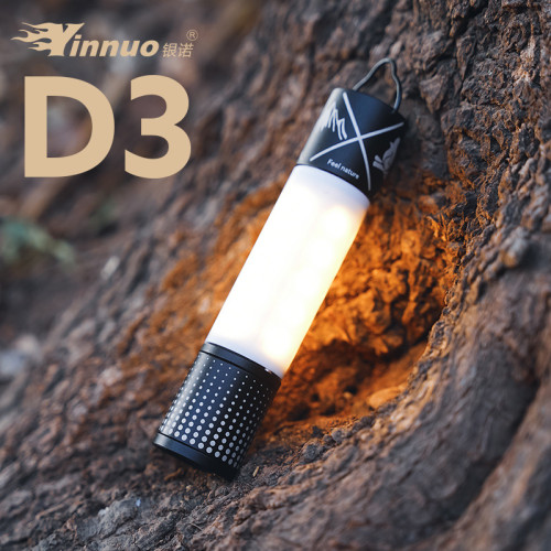 銀諾D3露營燈戶外營地燈氛圍帳篷燈掛燈led超長續航充電燈可攜式