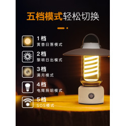 露營燈爆款戶外野營地應急手電氛圍感帳篷燈手提馬燈電筒