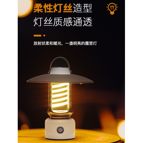 露營燈爆款戶外野營地應急手電氛圍感帳篷燈手提馬燈電筒