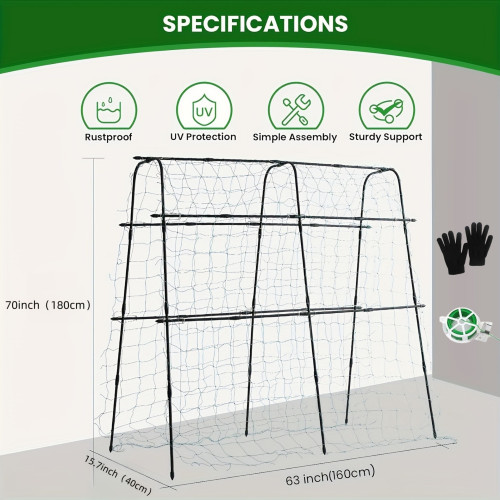 70inch Garden Trellis, Cucumber Trellis, Plant vegetable