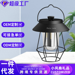 戶外露營燈 usb充電手提燈帳篷照明野營氛圍折疊露營燈