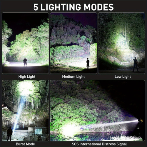 2026新款2個可充電LED鋁質手電筒