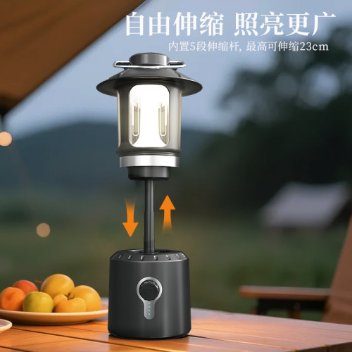 可升降復古露營燈戶外露營天幕掛燈手提營地帳篷燈LED雙光源馬燈