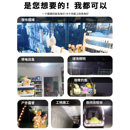 露營燈充電款戶外多功能充電照明燈戶外野營燈夜市擺攤LED應急燈