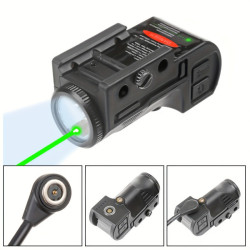 新款緊湊型2合1戰術雷射瞄準器手電筒組合