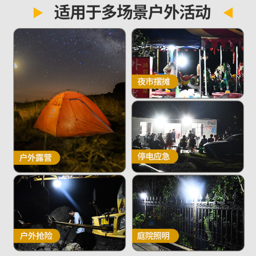 圖邇太陽能露營燈戶外應急可充電超長續航超亮馬燈野營帳篷燈掛燈