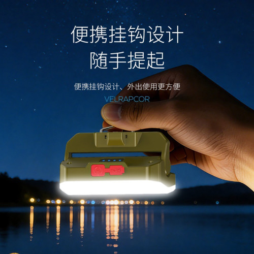 新款迷你戶外照明掛式露營燈營地帳篷燈充電電量顯示輕可攜式帶