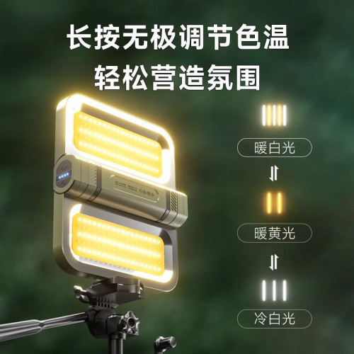 多功能戶外露營燈家用應急燈工地充電照明燈強磁吸可折疊地攤野燈