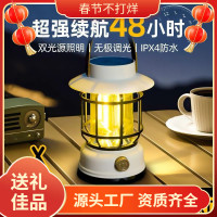 太陽能戶外露營燈馬燈可充電復古超長續航野營帳篷氛圍燈手提掛鉤