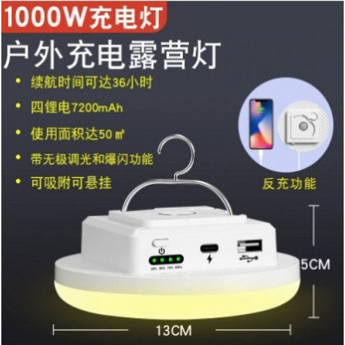 露營燈超長續航超亮地攤擺攤燈夜市燈戶外天幕帳篷應急充電照明燈
