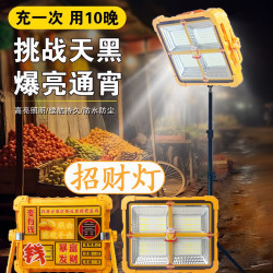 長續航led擺攤夜市燈戶外釣魚應急燈工地可攜式支架充電式移動照明