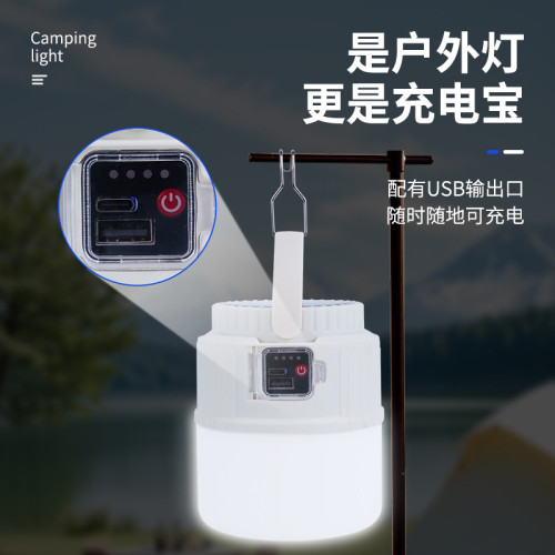 戶外太陽能戶外露營燈超長續航充電照明野營帳篷氛圍馬燈掛式