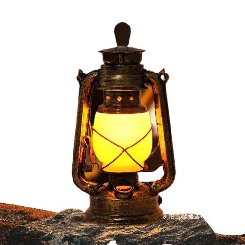 露營燈戶外充電復古馬燈營地野營氛圍煤油手提擺攤帳篷燈裝飾火焰