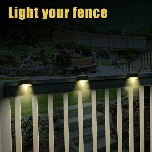 16 Pack Fence Post Solar Lights For Patio Pool Stairs Step