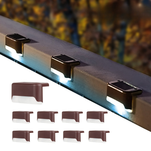 16 Pack Fence Post Solar Lights For Patio Pool Stairs Step
