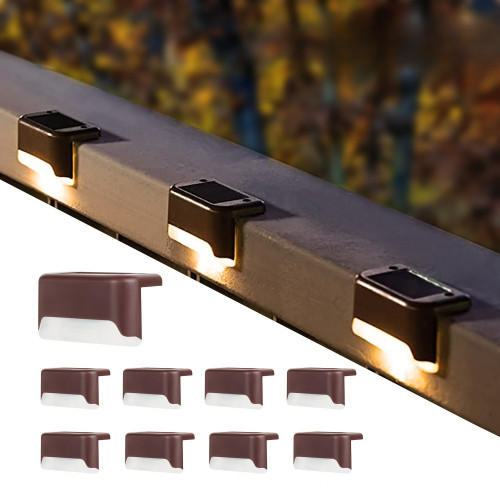 16 Pack Fence Post Solar Lights For Patio Pool Stairs Step