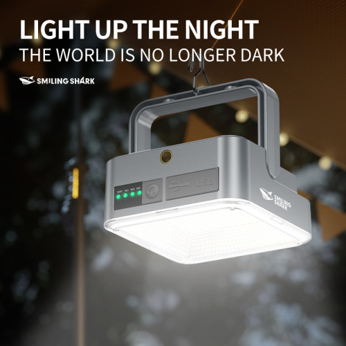 Outdoor solar camping light magnetic output charging
