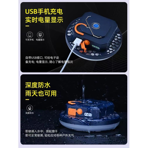 戶外照明露營燈野外營地燈長續航應急光源充電帳篷燈