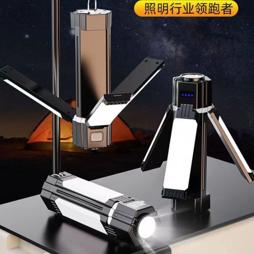 戶外露營照明燈復古帳篷營地燈充電家用應急led多功能露營燈擺攤