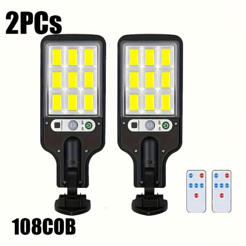 Solar Sensor Street Lamp Outdoor Lights with 3 Lighting