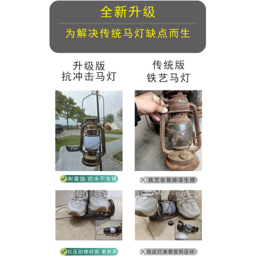露營燈戶外充電營地懷舊道具氛圍酒館酒吧火焰清吧煤油燈復古馬燈