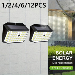 2026新款1個/2個/4個/6個太陽能燈戶外176led帶露營燈
