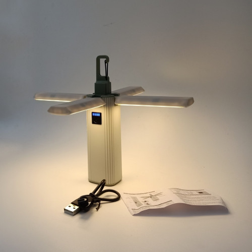 新款戶外usb充電折疊多功能露營燈可攜式照明帳篷野營超長續航