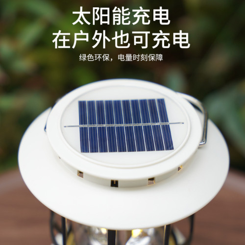 戶外露營燈野營燈COB復古充電馬燈手提帳篷燈氛圍燈