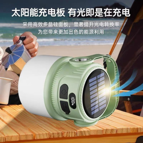 停電應急家用太陽能露營充電戶外超長續航夜市地攤照明燈擺攤帳篷