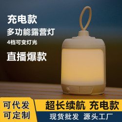 新款迷你戶外露營燈氛圍燈USB充電led超亮照明帳篷燈手提台燈