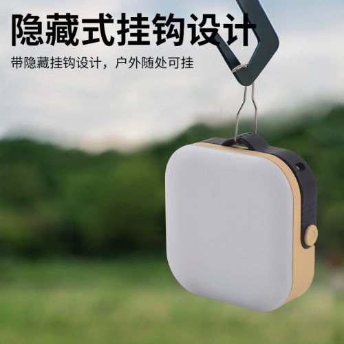 戶外多功能露營燈應急超亮長續航太陽能款掛鉤帳篷燈行動電源