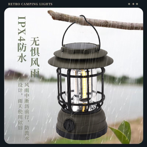 復古露營燈馬燈帳篷野營營地戶外充電氛圍野外照明燈掛式超長續航