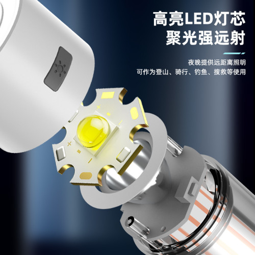 新款燈塔露營燈多功能野營帳篷燈可攜式Type-C充電手電筒