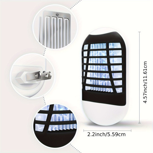 2PCS Bug Zapper Indoor Electric Mosquito Killer Lamp With