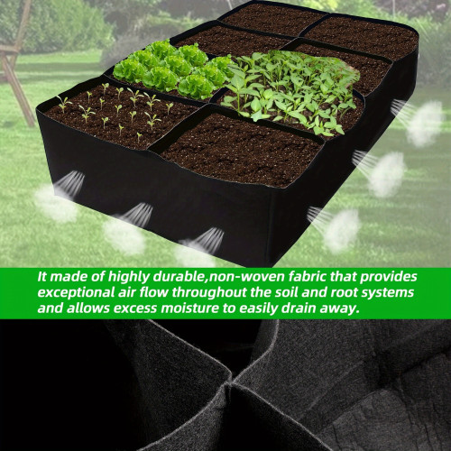 Extra Large 8 GrID Raised Garden Bed Kit, 6x3x1 FT 128